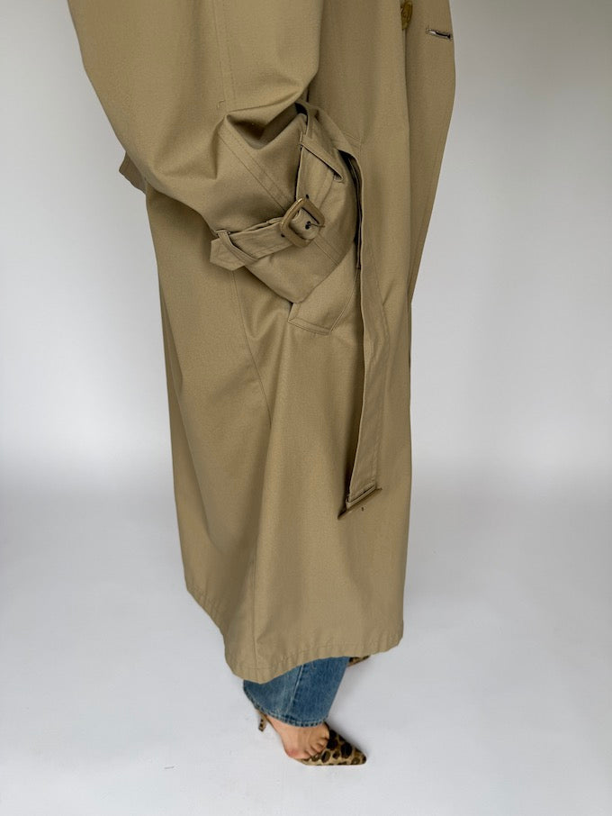 Vintage oversized trench coat beige 6028