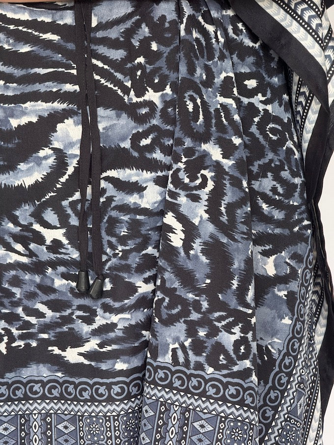 Vintage Printed Kaftan Dress/Beach Cover-up 6436