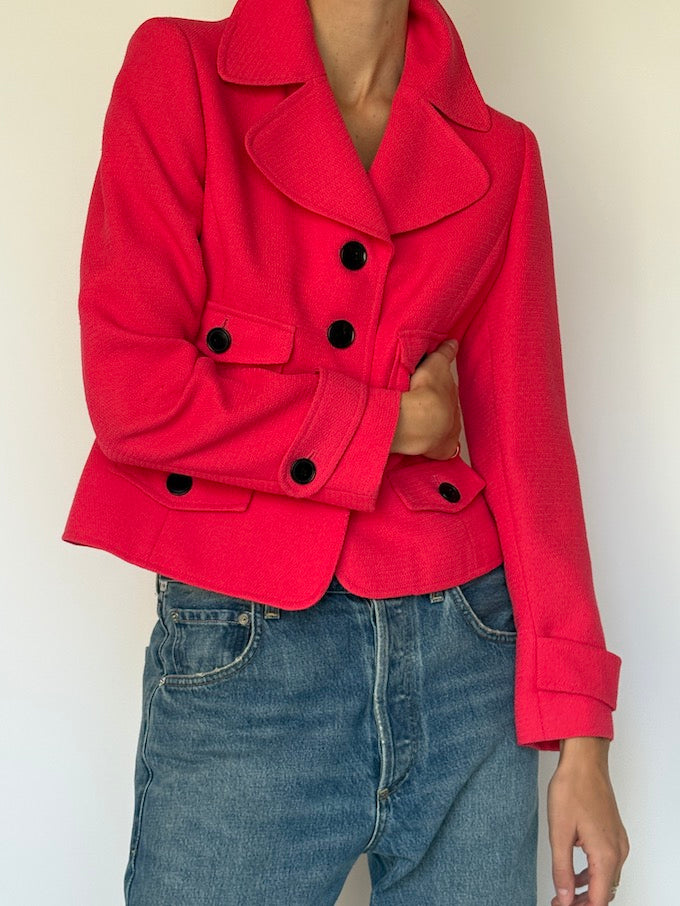 Vintage Cropped Blazer 6589