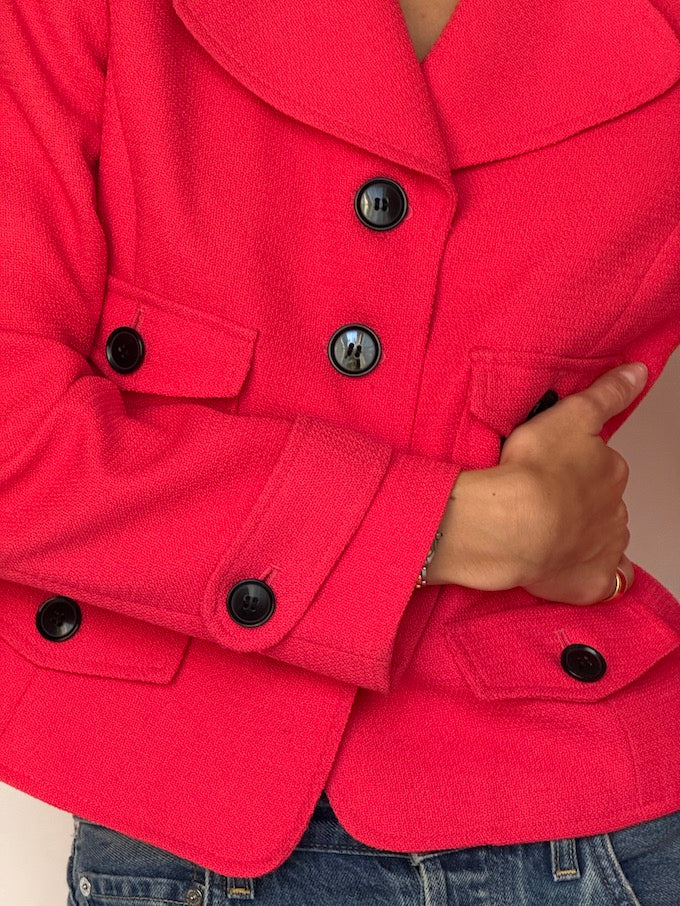 Vintage Cropped Blazer 6589