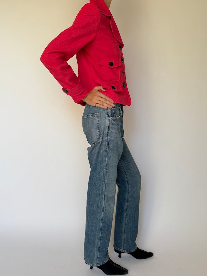 Vintage Cropped Blazer 6589