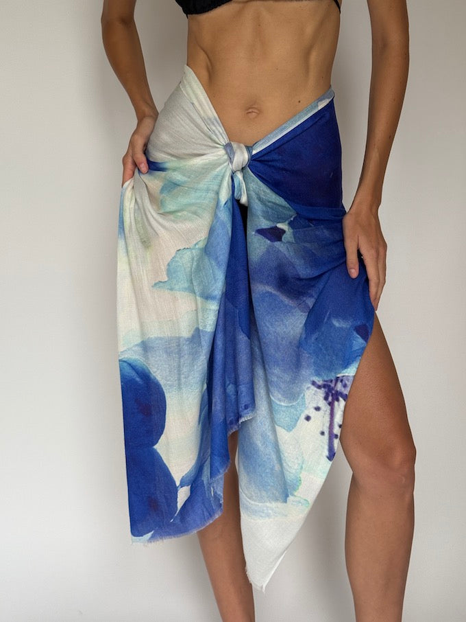 Vintage Beach Cover-Up in Cashmere Blue 6409