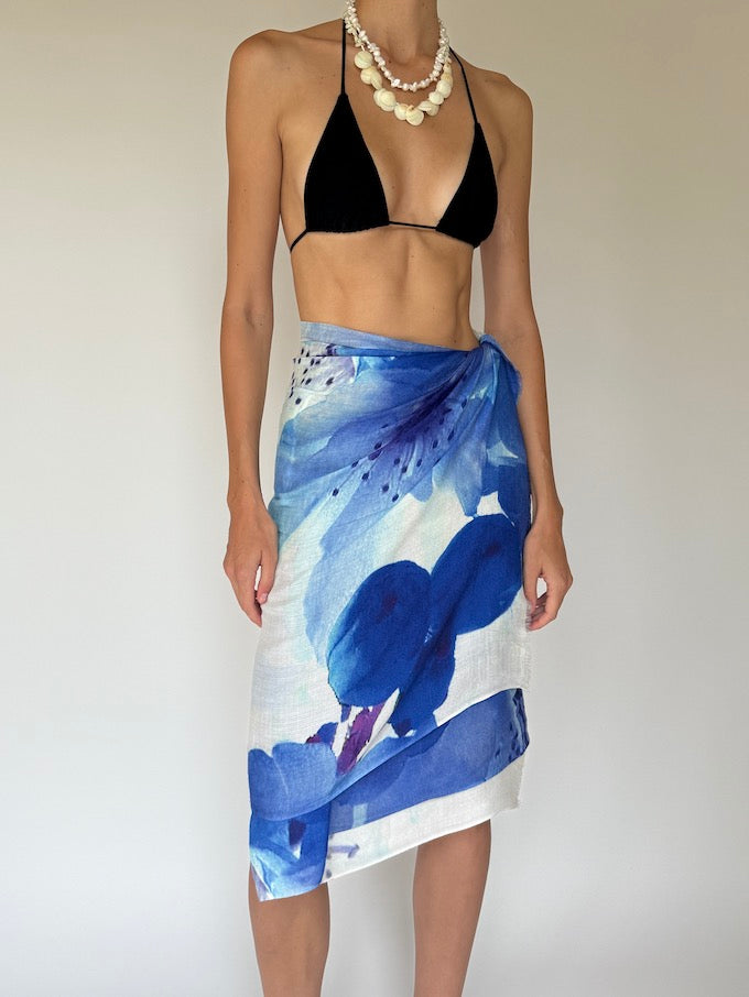 Vintage Beach Cover-Up in Cashmere Blue 6409