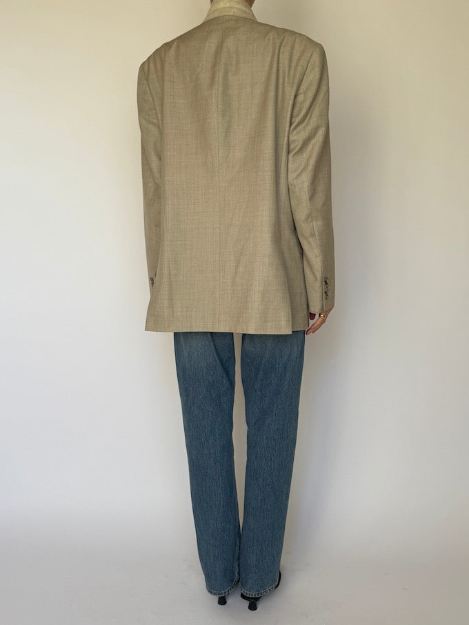 Vintage Oversized Blazer Sand 6593