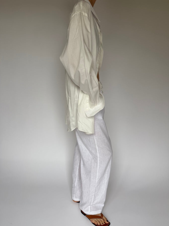 Vintage oversized shirt white 6247