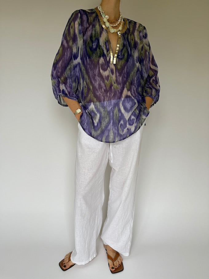 VINTAGE beach cover-up purple 6195