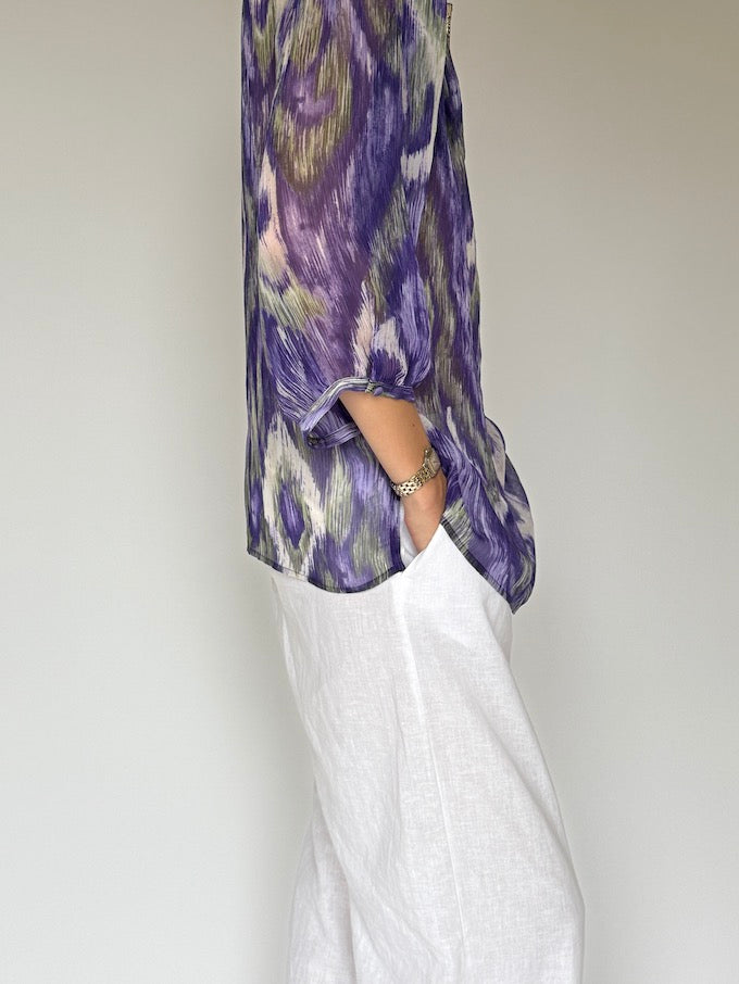 VINTAGE beach cover-up purple 6195