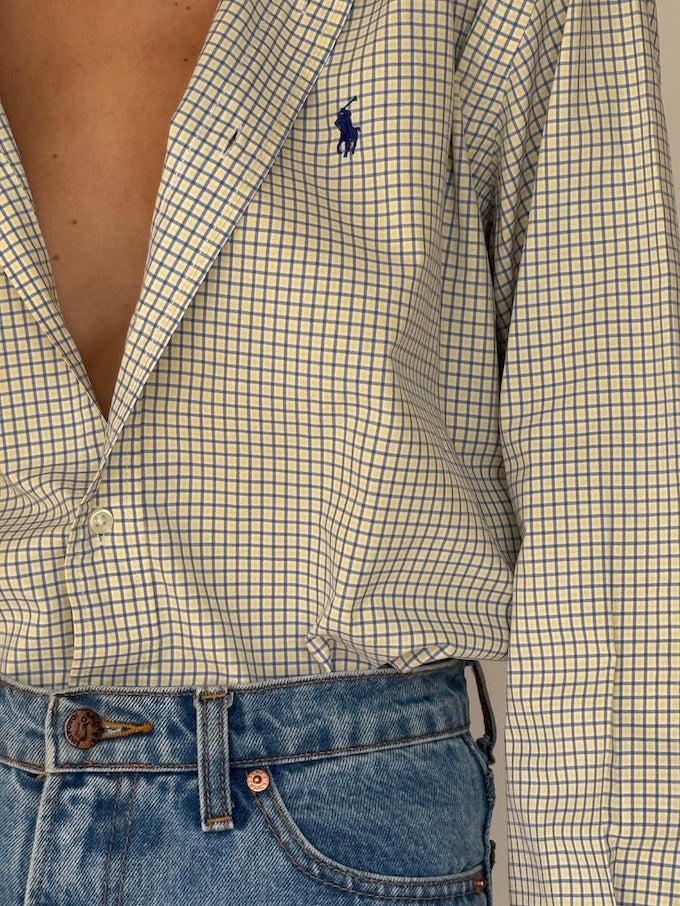 Vintage Ralph Lauren Checked Cotton Shirt 6445