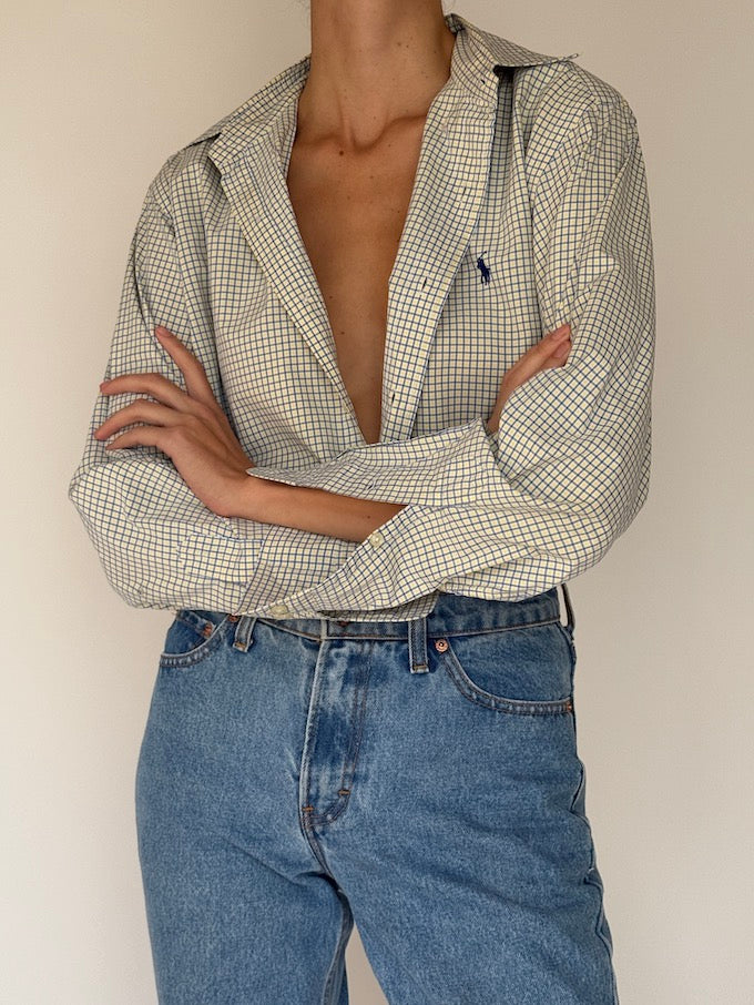 Vintage Ralph Lauren Checked Cotton Shirt 6445