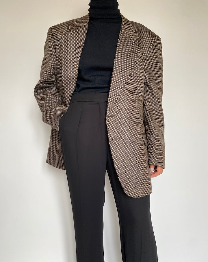 VINTAGE SINGLE BREASTED WOOL BLAZER 2201