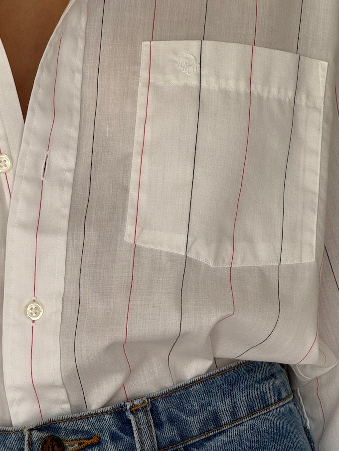 Vintage Christian Dior Striped Shirt