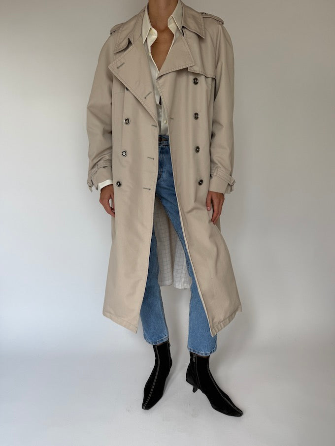 Vintage Trench Coat Beige 6415