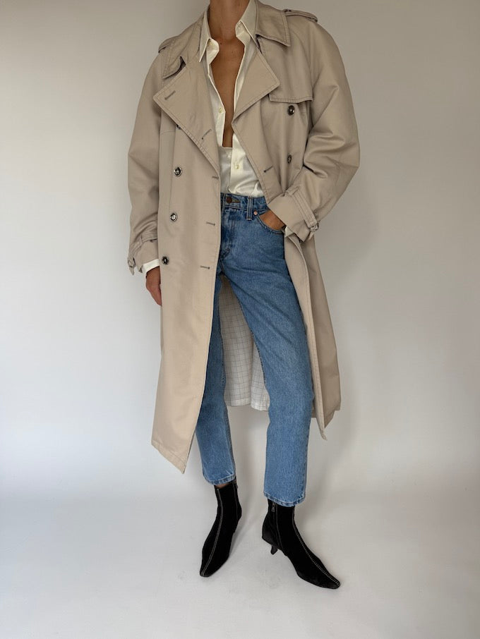 Vintage Trench Coat Beige 6415