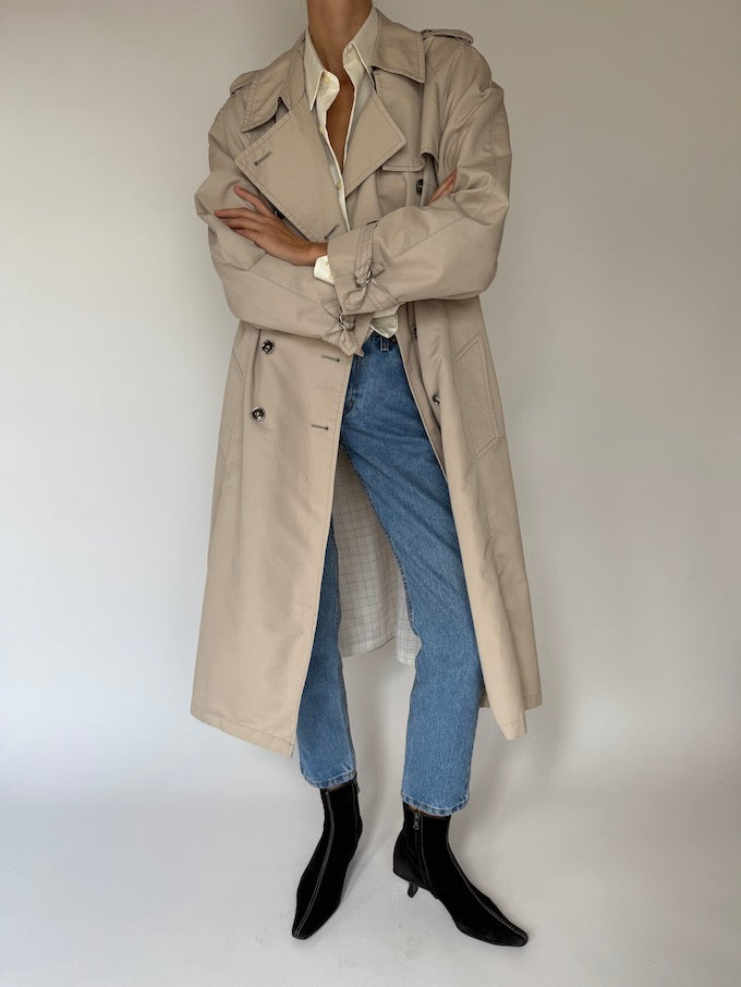 Vintage Trench Coat Beige 6415