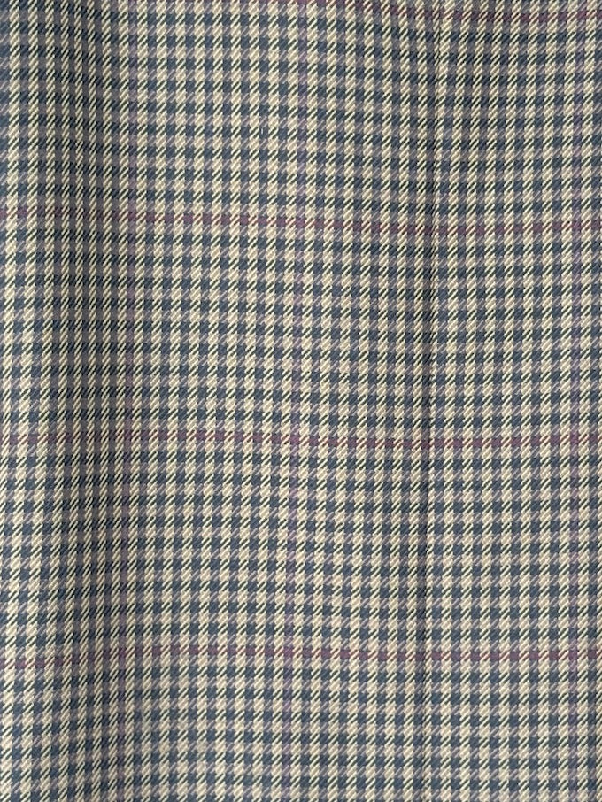 Vintage Single-breasted Houndstooth Blazer 6388