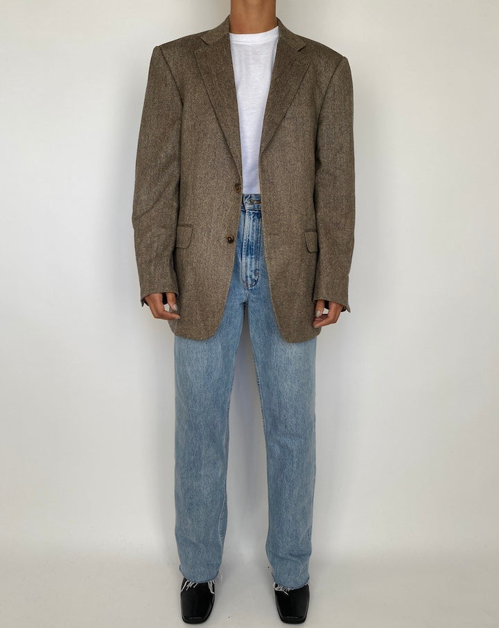 VINTAGE BEIGE WOOL BLAZER 1879