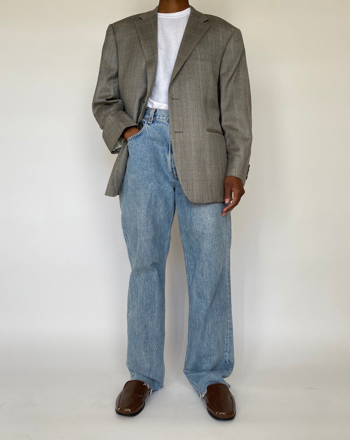 VINTAGE GREY RALPH LAUREN BLAZER 1975