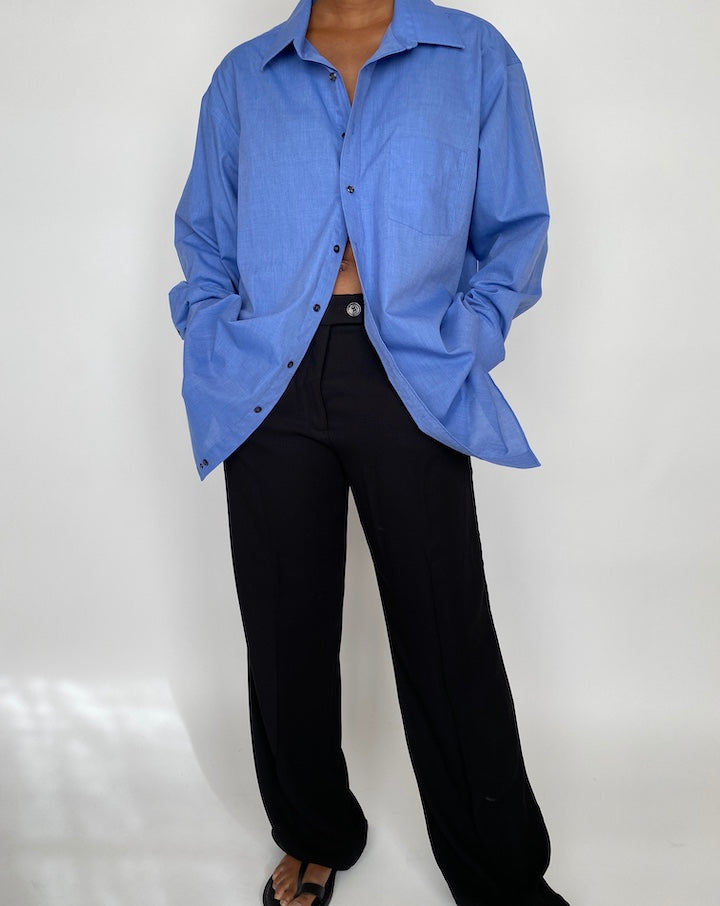 VINTAGE OVERSIZED BLUE SHIRT 2012