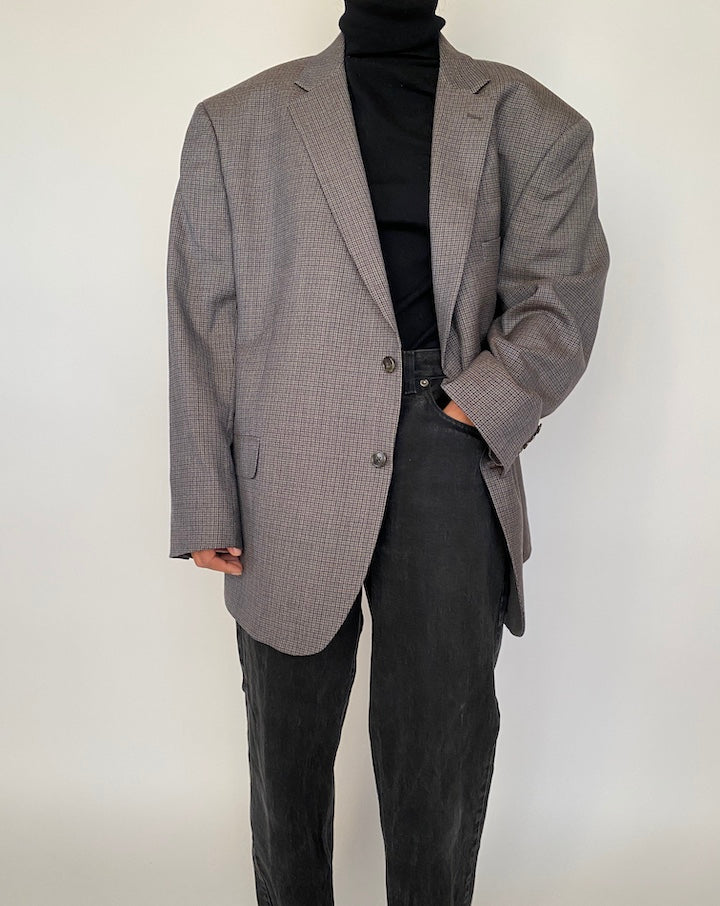 VINTAGE SINGLE BREASTED WOOL BLAZER 2040