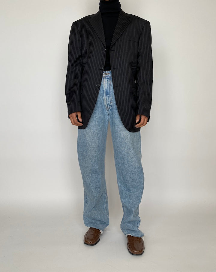 VINTAGE PINSTRIPED WOOL BLAZER 2090