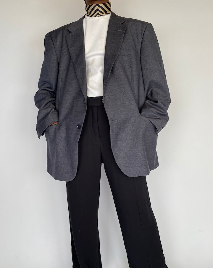 VINTAGE OVERSIZED SINGLE BREASTED BLAZER 2122
