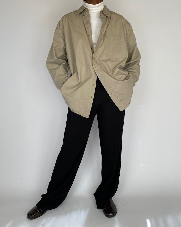 VINTAGE OVERSIZED BEIGE SHIRT 2136