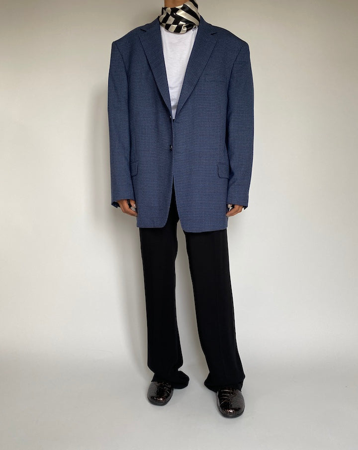 VINTAGE OVERSIZED BLUE BLAZER 2164
