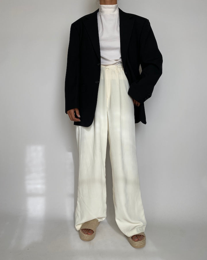 VINTAGE BLACK SINGLE BREASTED BLAZER 2226