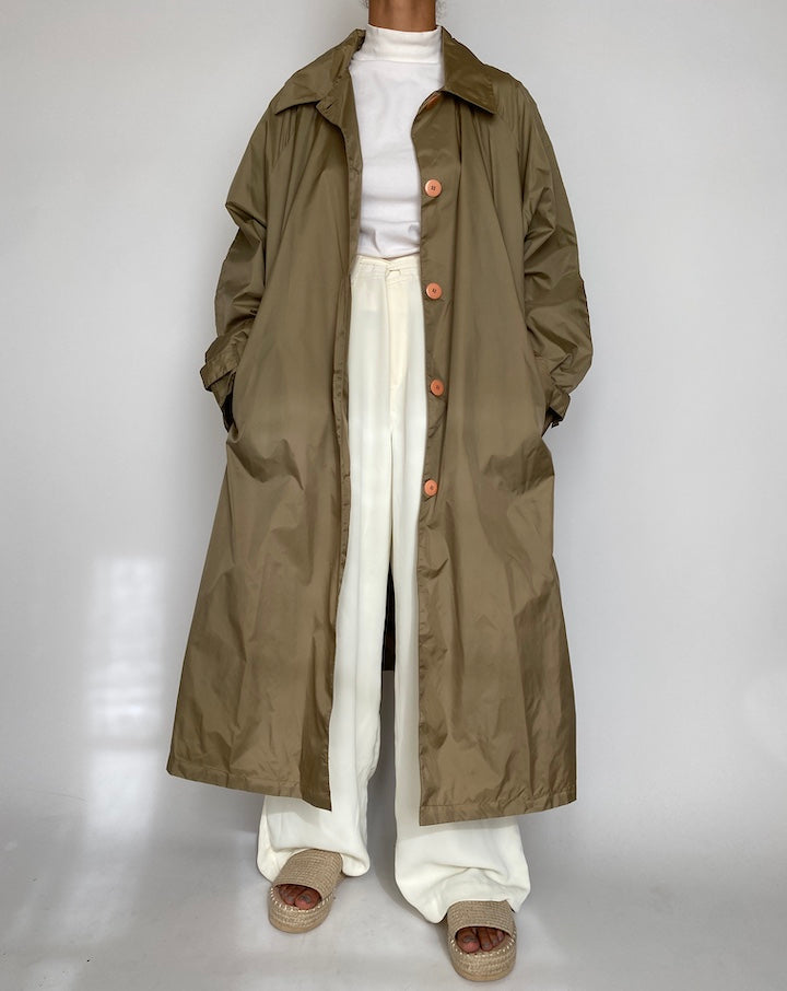 VINTAGE LONG BEIGE COAT 2227