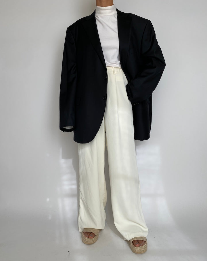 VINTAGE OVERSIZED BLACK BLAZER 2234