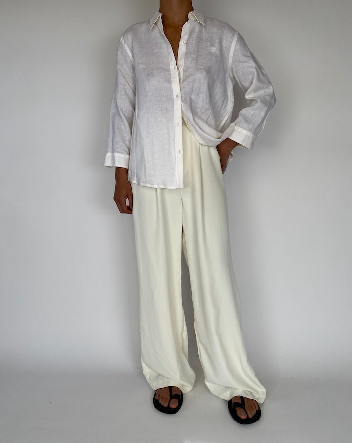 VINTAGE OFF-WHITE BUTTON DOWN TOP 2252