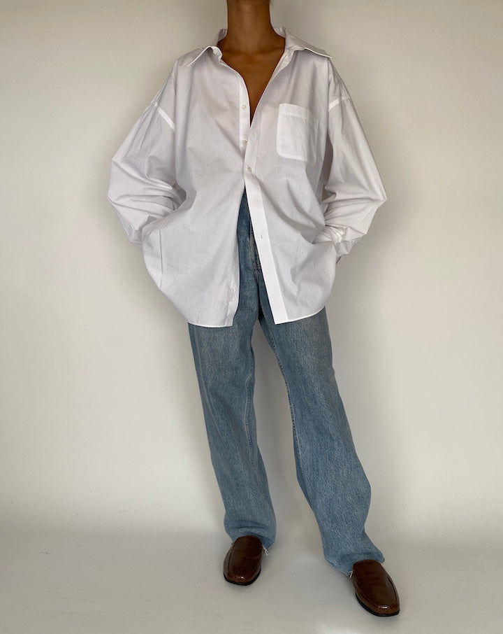 VINTAGE OVERSIZED WHITE SHIRT 2262