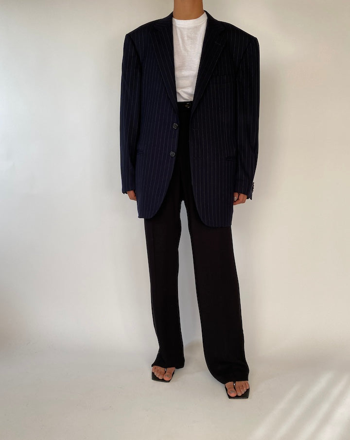 VINTAGE NAVY PINSTRIPED BLAZER 2333