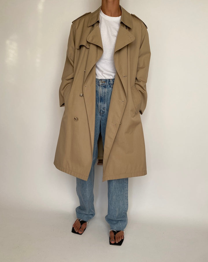 VINTAGE LONG TRENCH COAT 2363