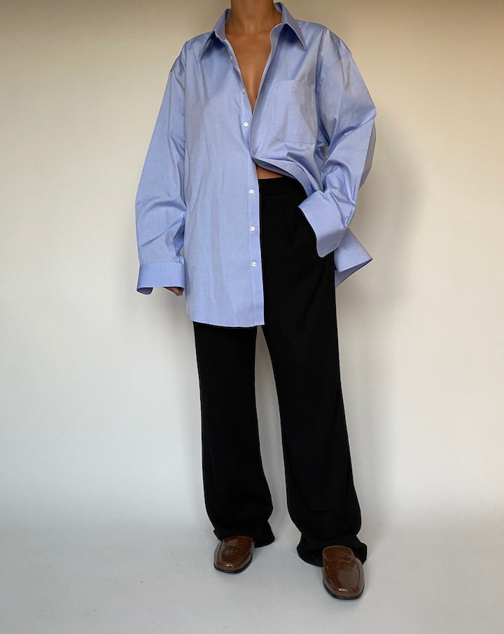 VINTAGE OVERSIZED BLUE SHIRT 2387