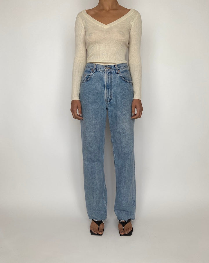 VINTAGE CREAM JUICY COUTURE CASHMERE SWEATER 2430