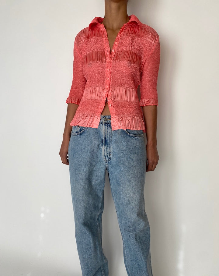 VINTAGE HOT PINK TOP 2487