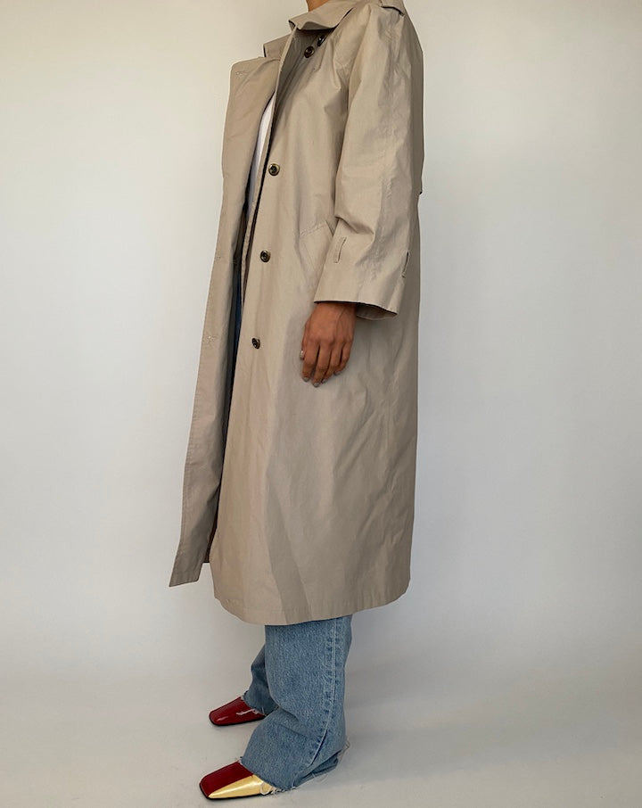 VINTAGE BEIGE LONG COAT 2492