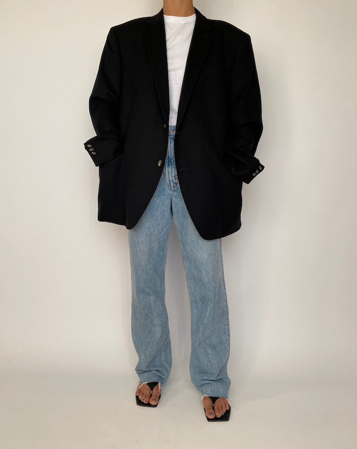 VINTAGE CASHMERE-WOOL BLENDED BLAZER 2502