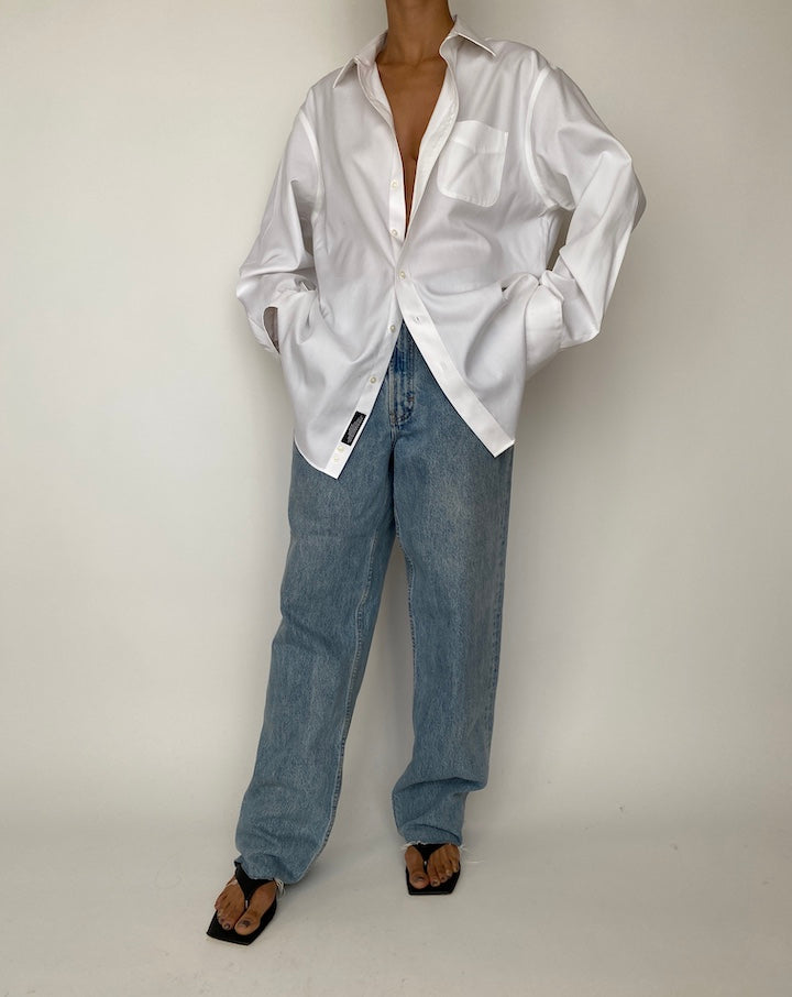 VINTAGE OVERSIZED WHITE SHIRT 2521