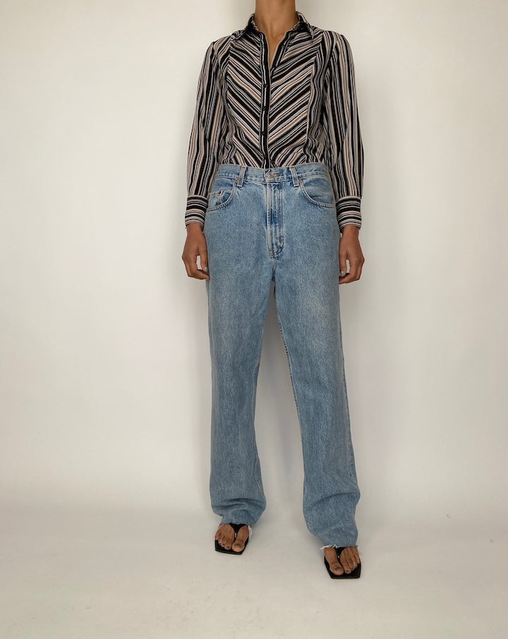 VINTAGE BUTTON DOWN BLOUSE 2523