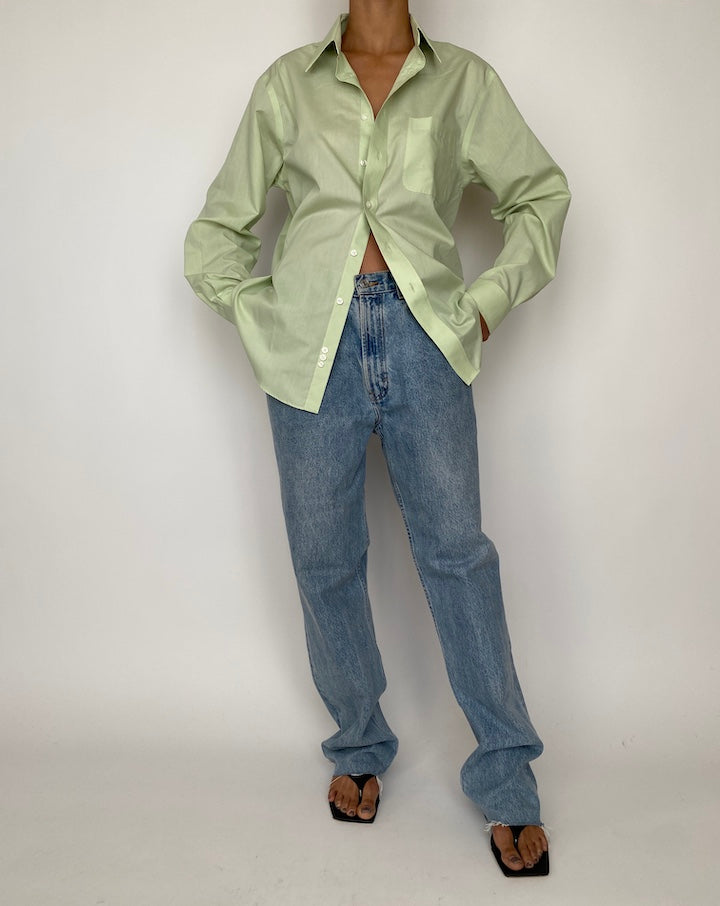 VINTAGE OVERSIZED GREEN SHIRT 2525
