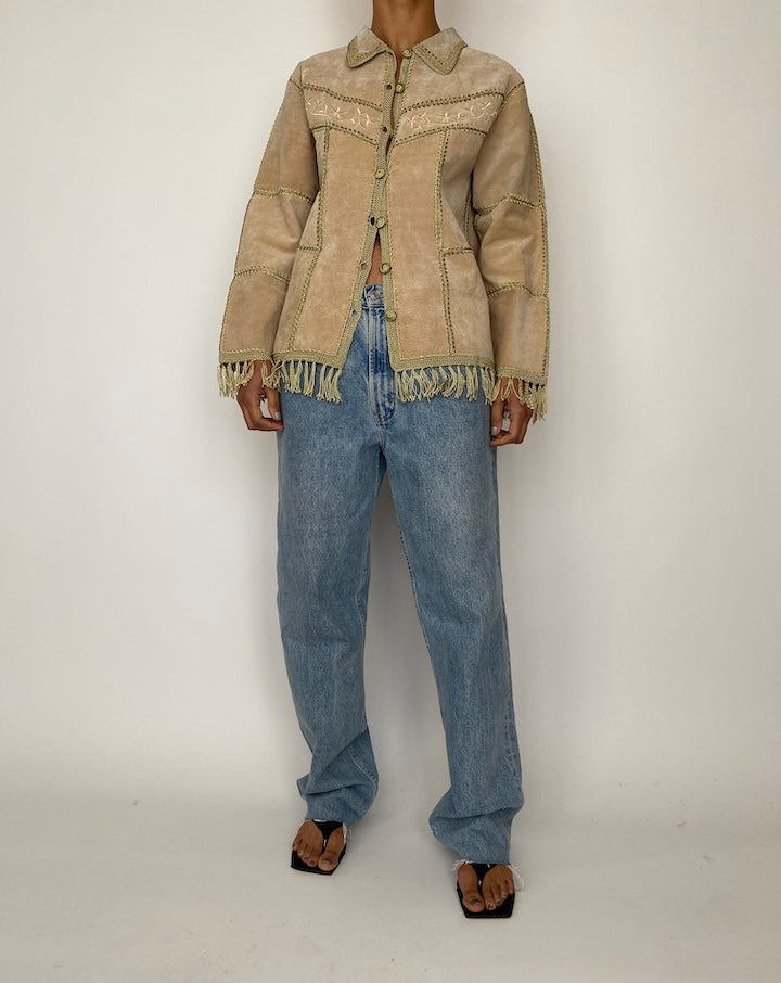 VINTAGE SUEDE LEATHER JACKET 2531