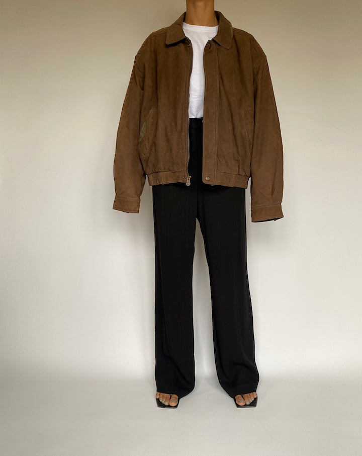 VINTAGE BROWN LEATHER JACKET 2625