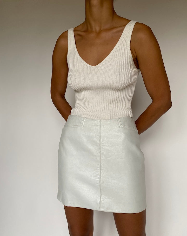 VINTAGE KNITTED OFF-WHITE TOP 2632