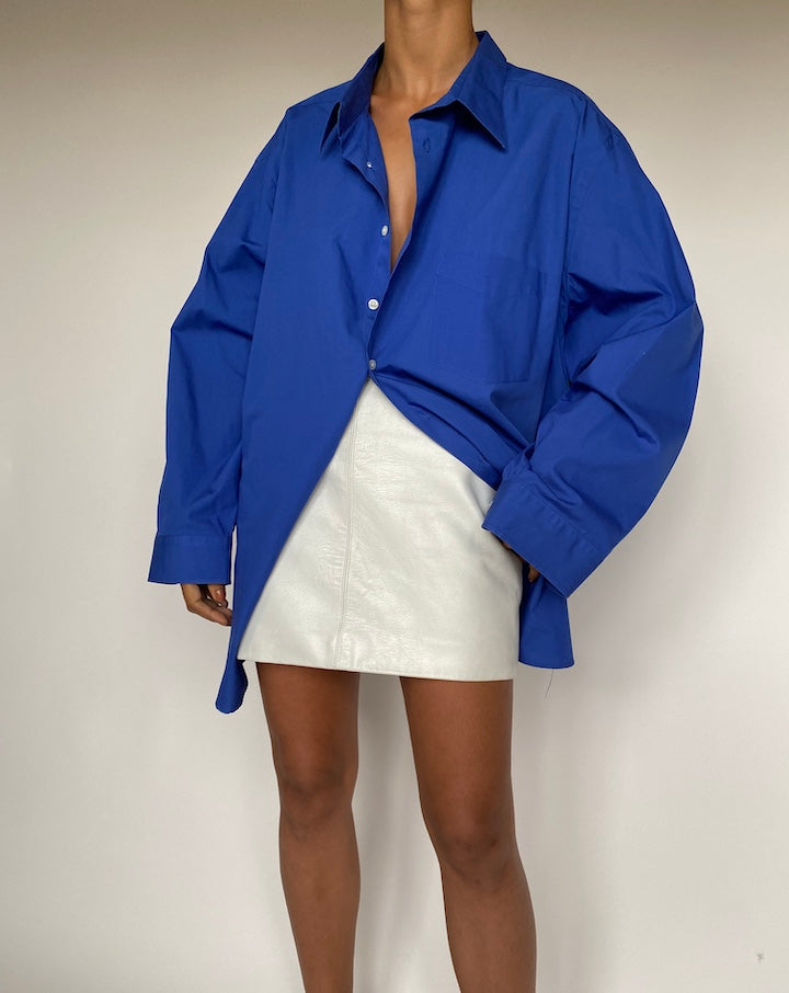 VINTAGE OVERSIZED BLUE SHIRT 2641