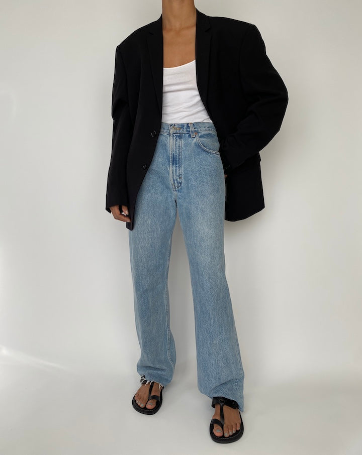 VINTAGE BLACK OVERSIZED BLAZER 2725