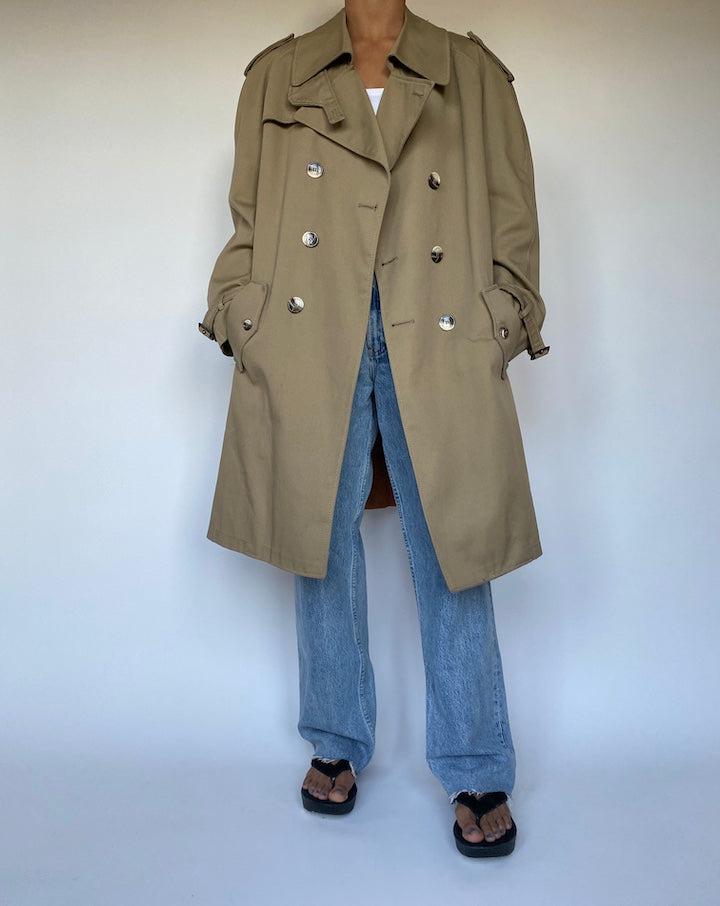 VINTAGE OVERSIZED BEIGE COAT 2774