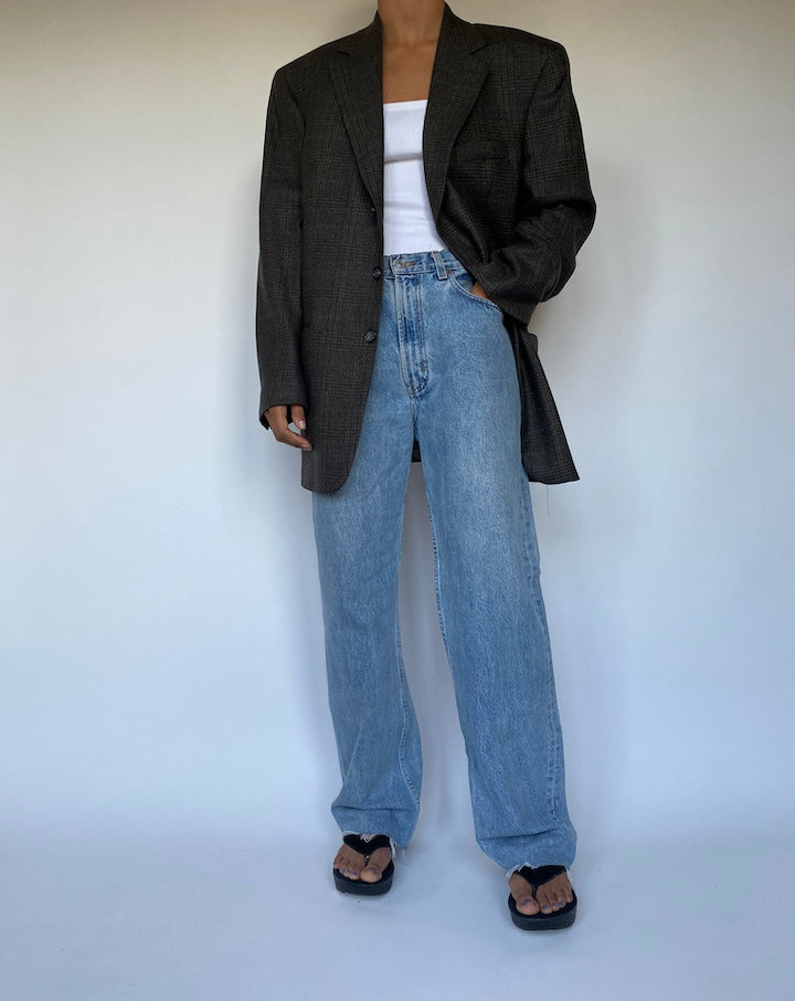 VINTAGE SINGLE BREASTED LAMBSWOOL BLAZER 2776