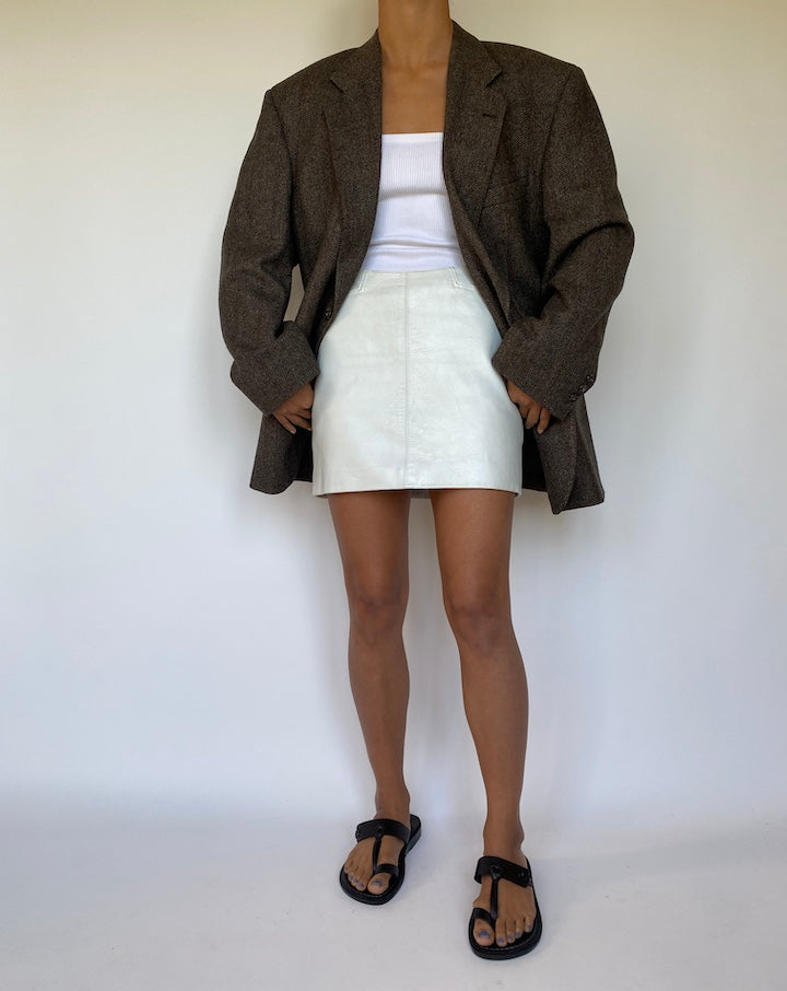 VINTAGE BROWN WOOL BLAZER 2817